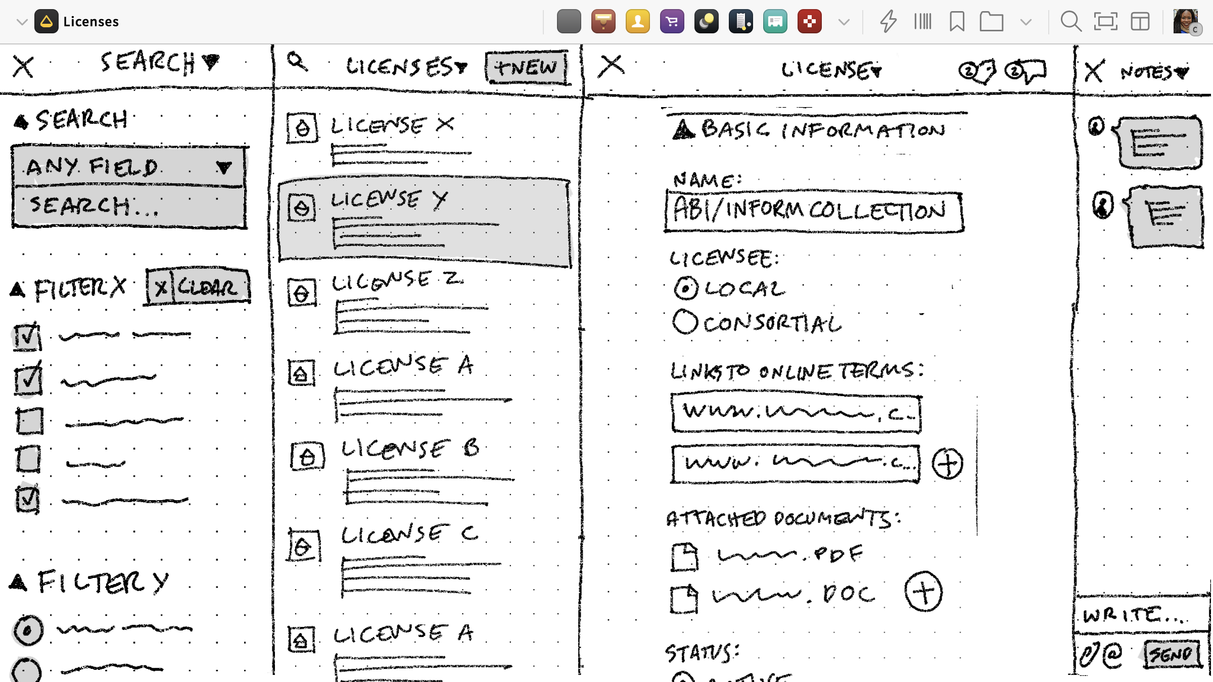 Licenses · Folio Ux Docs · Ux Prototypes Guidelines And Assets 6644
